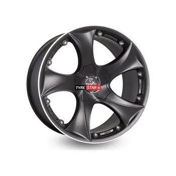 Alu kolo Keskin KT9 9x20 5x114,3 ET30 MATT BLACK LIP POLISH