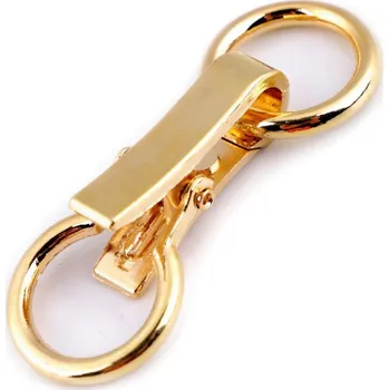 Ozdobné zapínání 21x60 mm, barva 4 žluté zlato