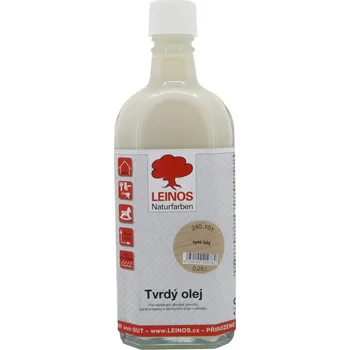 Olej na dřevo LEINOS naturfarben LEINOS 240.101 Tvrdý olej na dřevo sytě bílý 0,25 L