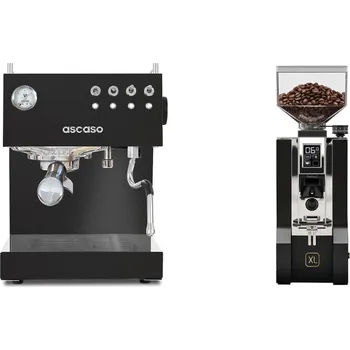 Kávovar Ascaso Steel DUO, Black + Eureka Mignon XL, CR black
