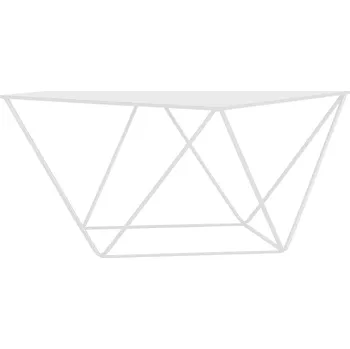 Konferenční stolek Nordic Design Bílý kovový konferenční stolek Deryl 80 x 80 cm