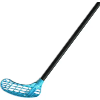 Florbalová hůl Eurostick Master Florbalová hůl tyrkysová, Pravá (pravá ruka dole), 80cm (=90cm)