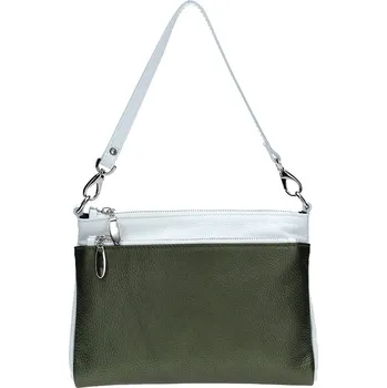 Kabelka Dámská kožená kabelka Facebag Lincoln - šedá (metalická)