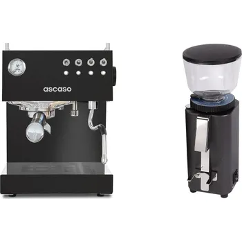 Kávovar Ascaso Steel DUO, Black + ECM C-Manuale 54, anthracite