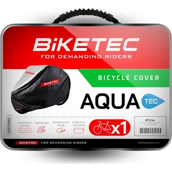 Plachta na motorové vozidlo Plachta na jedno kolo Aquatex, BIKETEC (černá/stříbrná)