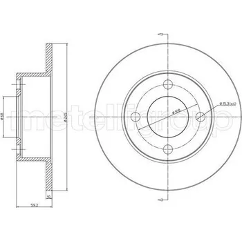 Brzdový kotouč Brzdový kotouč METELLI 23-0185