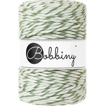 Příze Bobbiny bavlněná šňůra na macramé XXL magic green