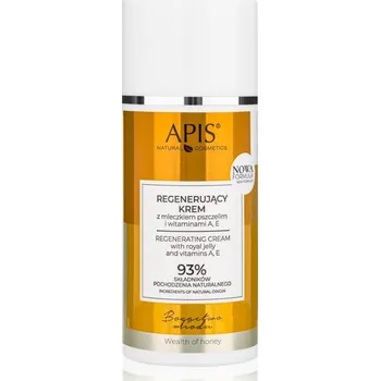 Pleťový krém Apis Natural Cosmetics Wealth Of Honey výživný regenerační krém s vitamínem A a E 100 ml