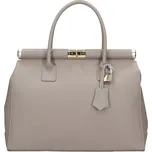 Dámská kožená kabelka Delami Bonny - šedá