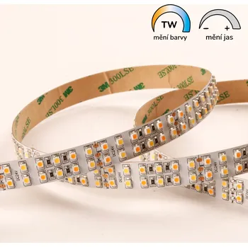 LED páska Plnospektrální LED pásek TW 1800K-4000K CRI95 19,2 W/m