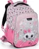 Školní batoh Bagmaster Lumi 22 A 23 l růžový/šedý s kočičkou