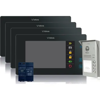 VIDOS DUO 4rodinný videovrátný systém 4 x M1021B / S1104A