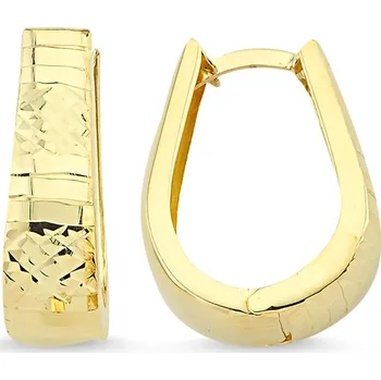 Náušnice Lillian Vassago Celozlaté náušnice s gravírem LLV75-GER044