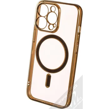 Pouzdro na mobilní telefon 1Mcz MagLuxury TPU ochranný kryt s MagSafe pro Apple iPhone 13 Pro zlatá (gold)