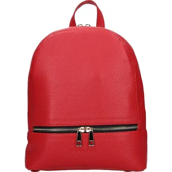 Městský batoh Dámský kožený batoh Facebag Paloma - červená