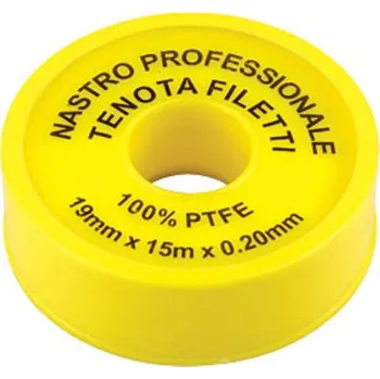 Páska teflonová pro těsnění závitů 0,2 x 19 mm/15 m