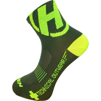 Cyklistika ponožky HAVEN LITE Lite NEO khaki/žluté (ponožky HAVEN LITE Lite NEO khaki/žluté)