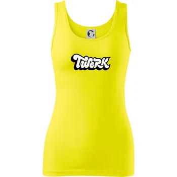 Dámské tričko Twerk - Dámské tílko - 2XL ( Citrónová )