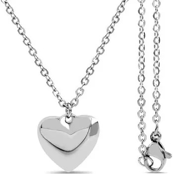 Náhrdelník Ocelový náhrdelník se srdíčkem KMMN36767