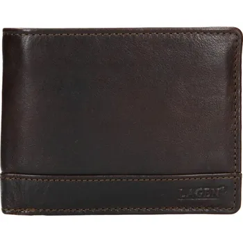 Peněženka Pánská kožená peněženka Lagen Dusans - tmavě hnědá