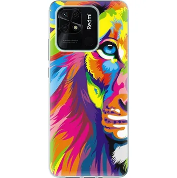 Pouzdro na mobilní telefon Silikonové pouzdro iSaprio - Xiaomi Redmi 10C - Rainbow Lion (Odolný silikonový kryt, obal, pouzdro iSaprio - Xiaomi Redmi 10C - Rainbow Lion - skvělá ochrana a pružnost, stylový UV potisk, lehkost, tiskne se v České republice)