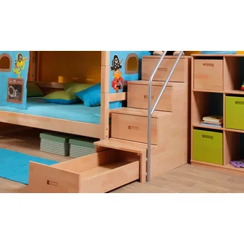 DOMESTAV D105 schody k palandě masiv přírodní