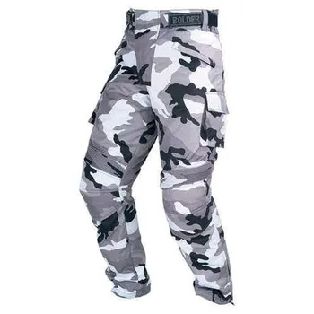 Moto kalhoty Bolder 548 enduro kalhoty maskáč černé/šedé/bílé