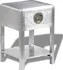 Noční stolek vidaXL 242115 stříbrný