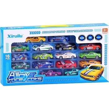 autíčko Sada kovových autíček Resorak 16 ks