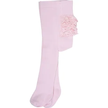 kitikate Punčocháče s krajkou BASIC_S52183 Velikost: 18 - 24 MĚSÍCŮ, Barva & Vzor: RŮŽOVÁ