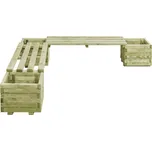 vidaXL Zahradní lavice s truhlíkem 196…