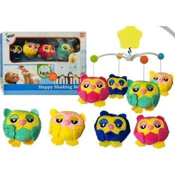 Kolotoč nad postýlku LEAN Toys Kolotoč nad postýlku Sovy se zvonečky