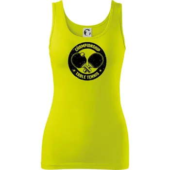 Dámské tričko Championship Table tennis - kulatý - Dámské tílko - XL ( Limetková )