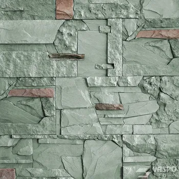 Obklad VASPO STONE Kámen Mix zelenošedý 39,9 x 18,5 x 3 cm