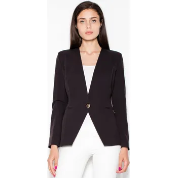 Dámské sako Dámské černé sako Violet VT086 Black Velikost: M