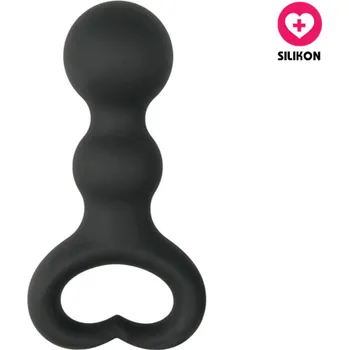 Anální kolík VšeNaSex.cz Silikonový anální kolík Heart Ring Plug