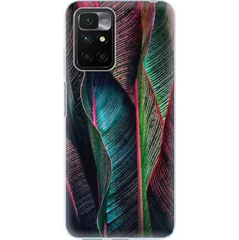 Pouzdro na mobilní telefon Odolné silikonové pouzdro iSaprio - Black Leaves - Xiaomi Redmi 10