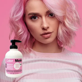 Barva na vlasy Pastelově růžová barevná maska na vlasy