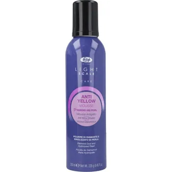 Stylingový přípravek VÝPRODEJ: Lisap Light Scale Care AntiYellow Mousse - neutralizační pěna pro blond vlasy, 250 ml