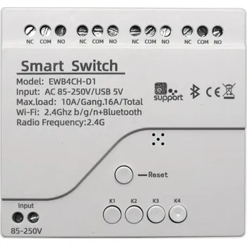 Bluetooth vysílač eWelink 4CH wifi chytrý spínač