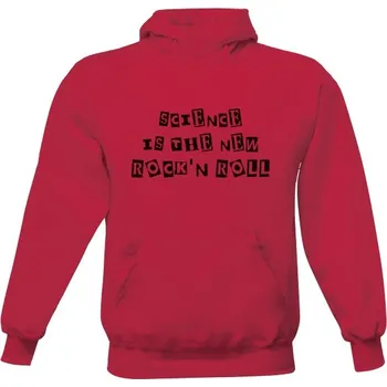 Pánská mikina Pánská mikina s kapucí s potiskem Science is the new Rock and roll pánské