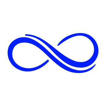 samolepka Infinity 001 pravá symbol nekonečno (19 - modrá dynamic) SAMOLEPKA NA AUTO, NÁLEPKA, FÓLIE, POLEP, TUNING, VLASTNÍ TEXT, TISK, AUTOSAMOLEPKY.cz, POLEPY, OBRÁZEK, LOGO, 3D STICKERS