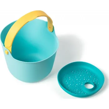 Hračka na písek QUUT Bucki modrá/žluté madlo - Kyblík se sítkem