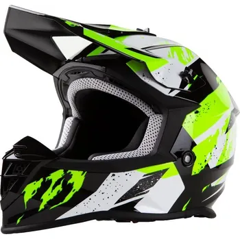 Helma na motorku Přilba na motorku MAXX MX633 Černá-Fluo 2XL