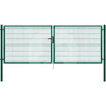 Plot Brána PILOFOR 3D 4118x2045 RAL 6005 PVC zelena
