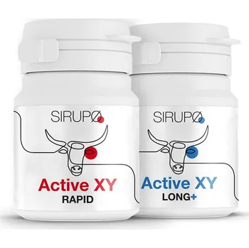Lék na erekci SIRUPO balíček Active XY Rapid 13 kapslí + Active XY Long+ 13 kapslí