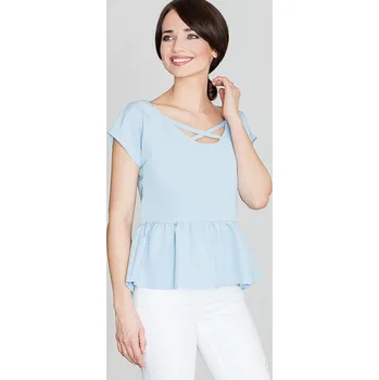 Dámská halenka Modrá halenka K396 Blue Velikost: S/M