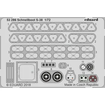 Plastikový model Eduard 1/72 Schnellboot S-38 (FORE HOBBY)
