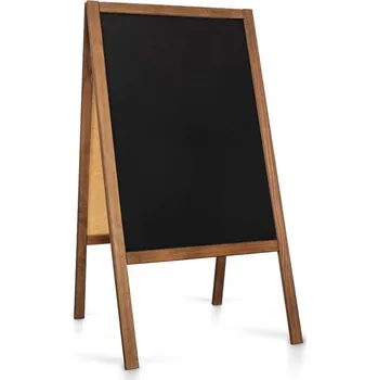 Kancelářský nábytek Dřevěný poutač 610x1180 - Tmavě hnědý