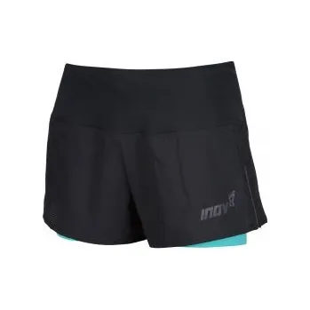 Inov-8 TRAILFLY ULTRA 3" 2in1 SHORT W black/teal 40; Černá šortky + DÁREK DLE VÝBĚRU!